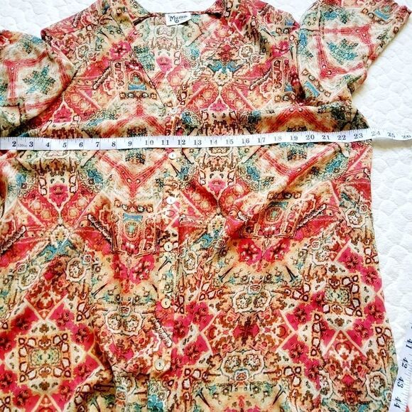 Show Me Your Mumu downtown tunic top button down S kimono - Picture 9 of 14